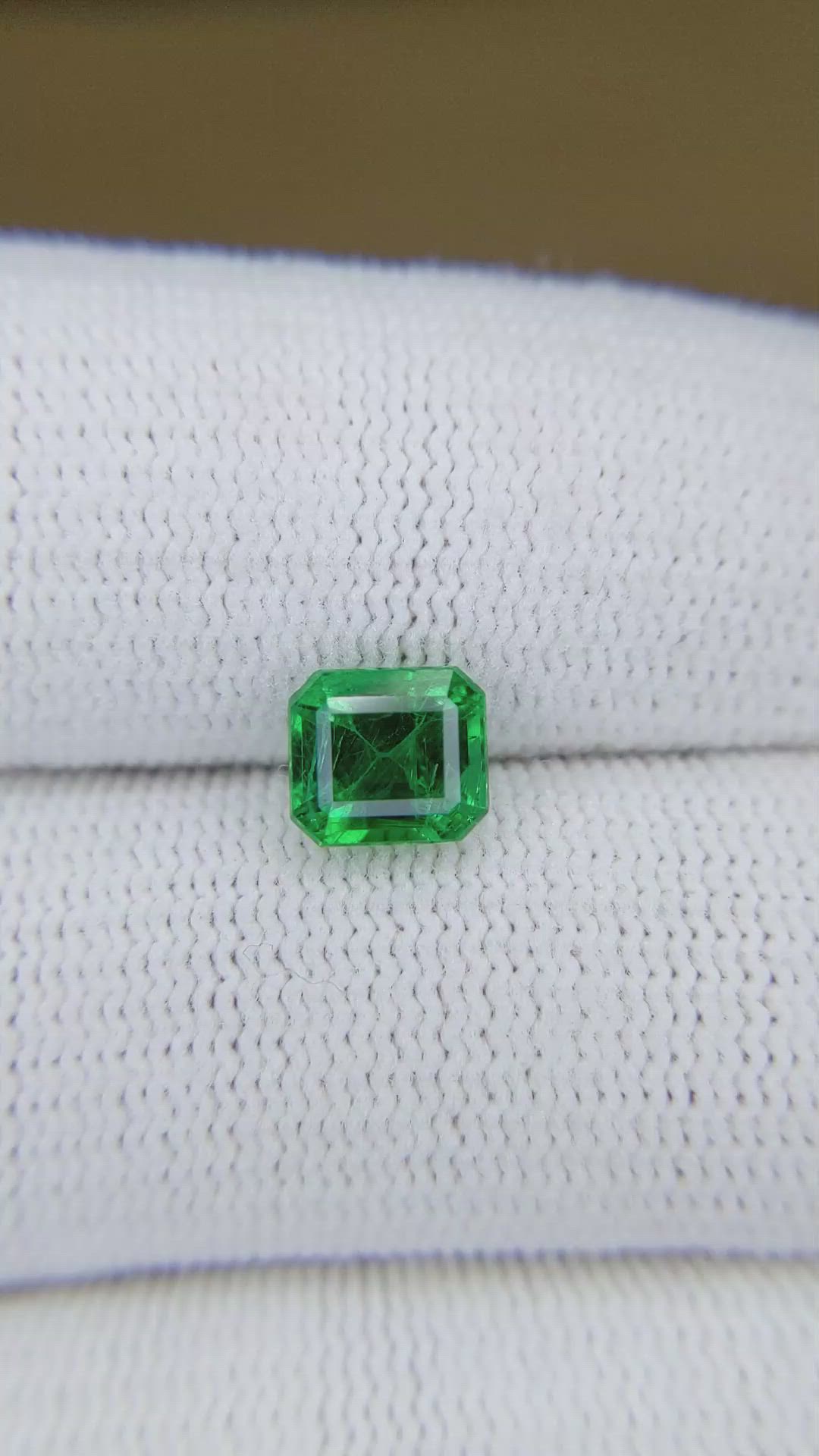 1.30 Ct. Emerald from Zambia Size Video
