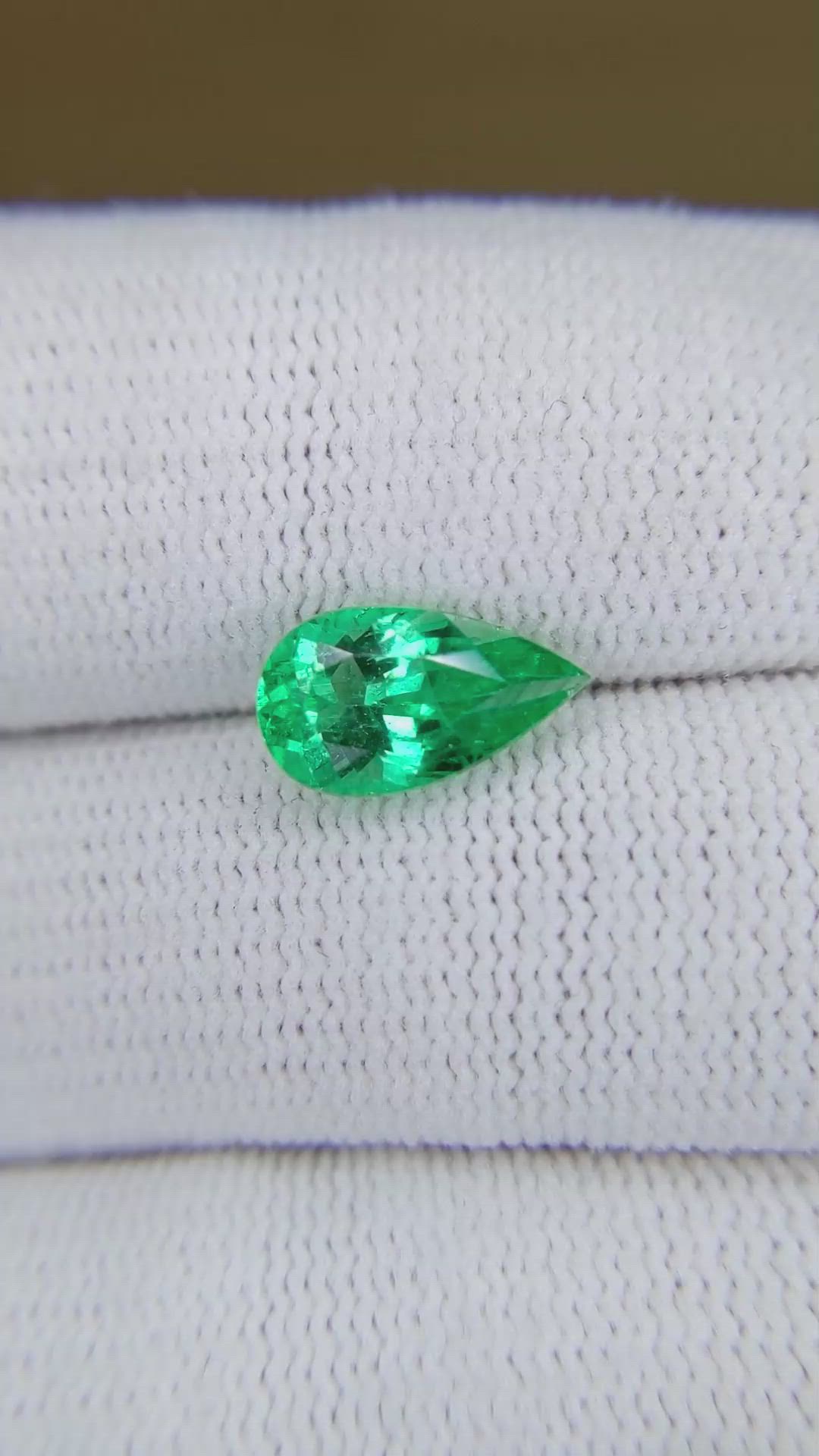 1.67 Ct. Emerald from Colombia Size Video