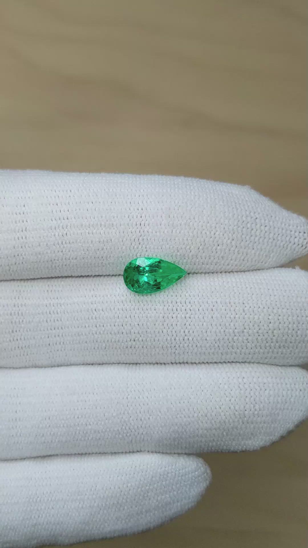 1.67 Ct. Emerald from Colombia Size Video
