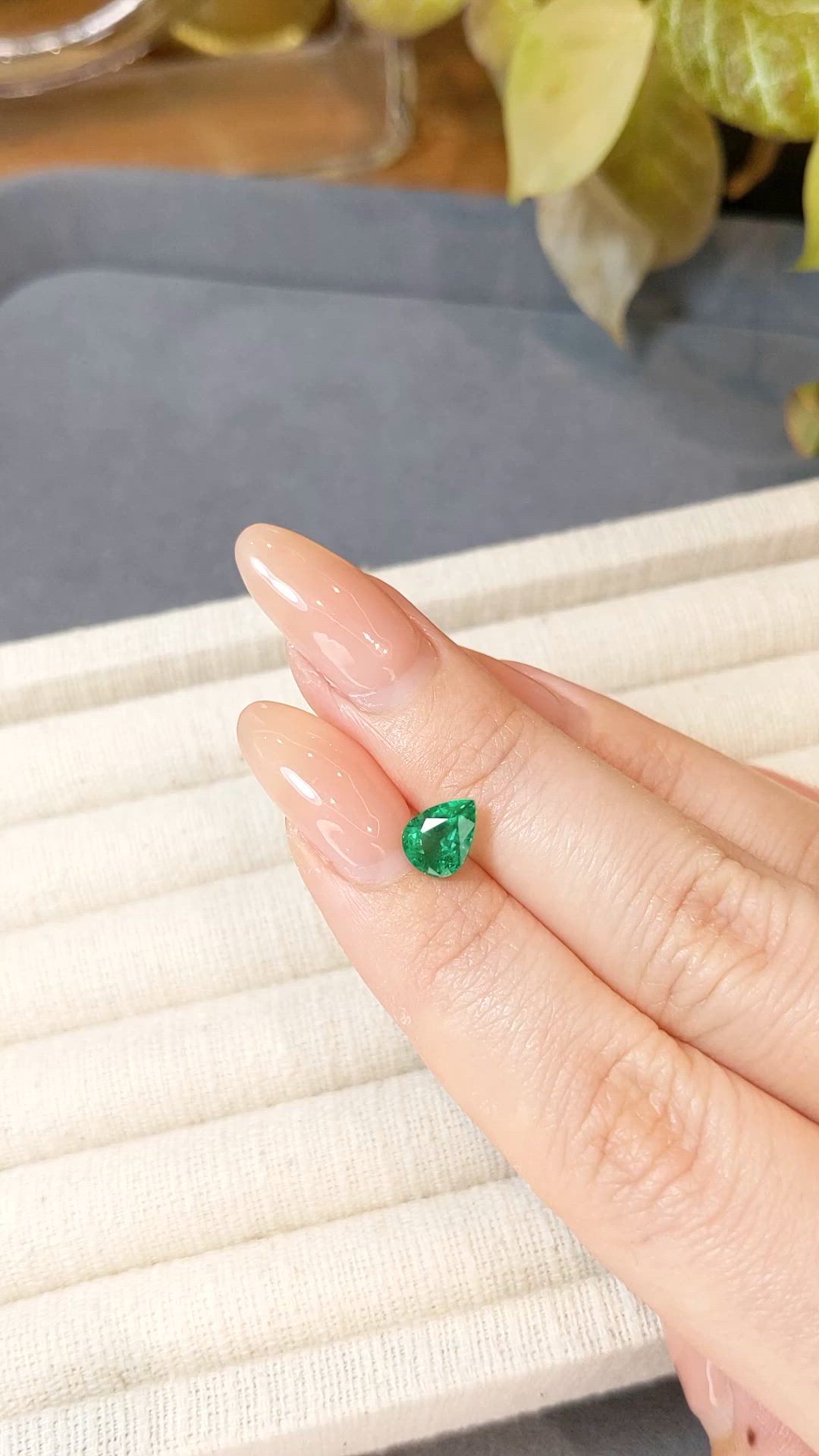 1.01 Ct. Emerald from Zambia Size Video