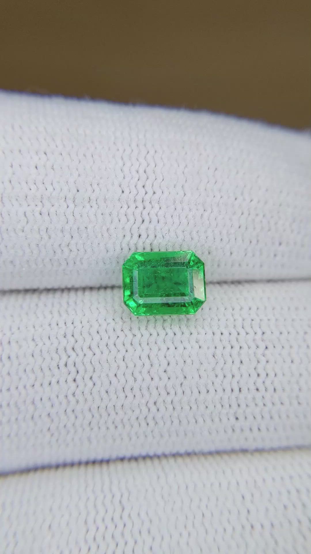 1.57 Ct. Emerald from Zambia Size Video