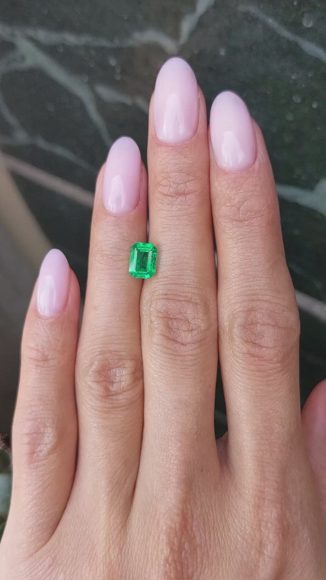 1.57 Ct. Emerald from Zambia Size Video