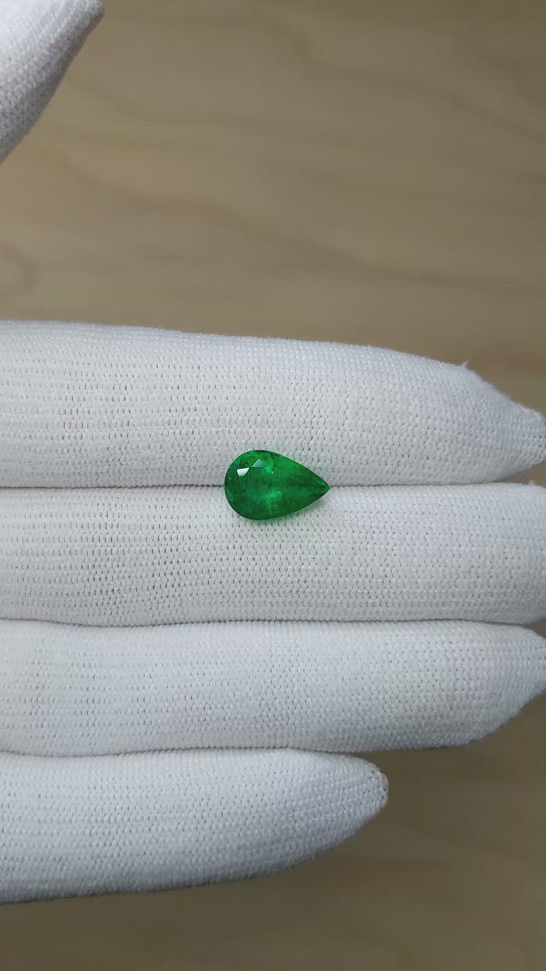 3.23 Ct. Emerald from Zambia Size Video