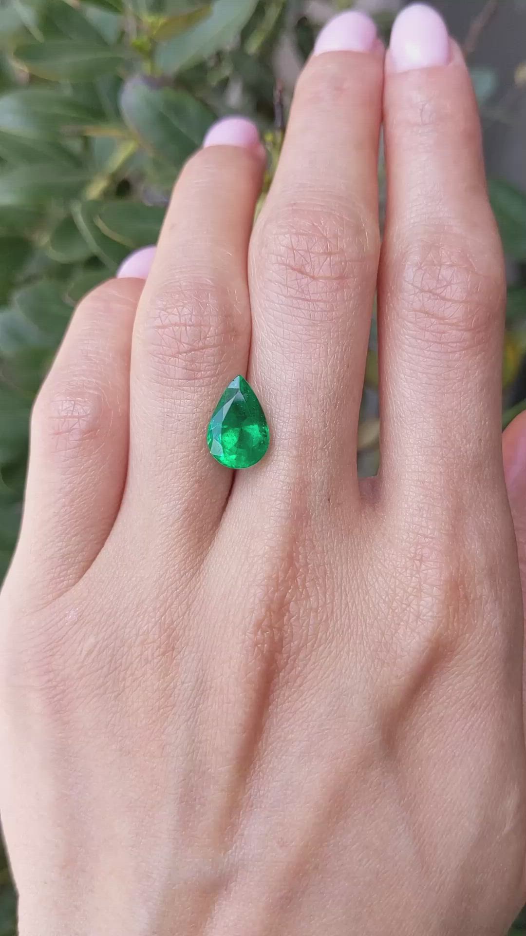 3.23 Ct. Emerald from Zambia Size Video