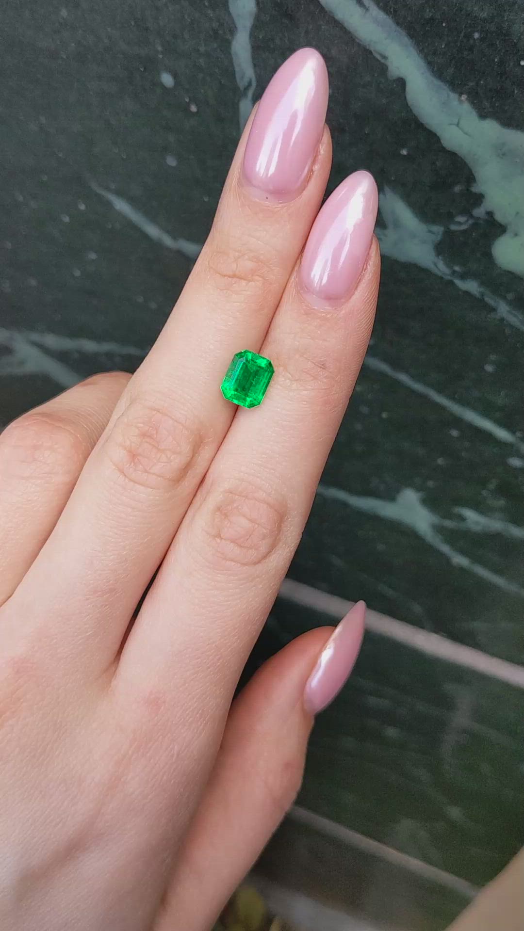2.08 Ct. Emerald from Colombia - Muzo Size Video