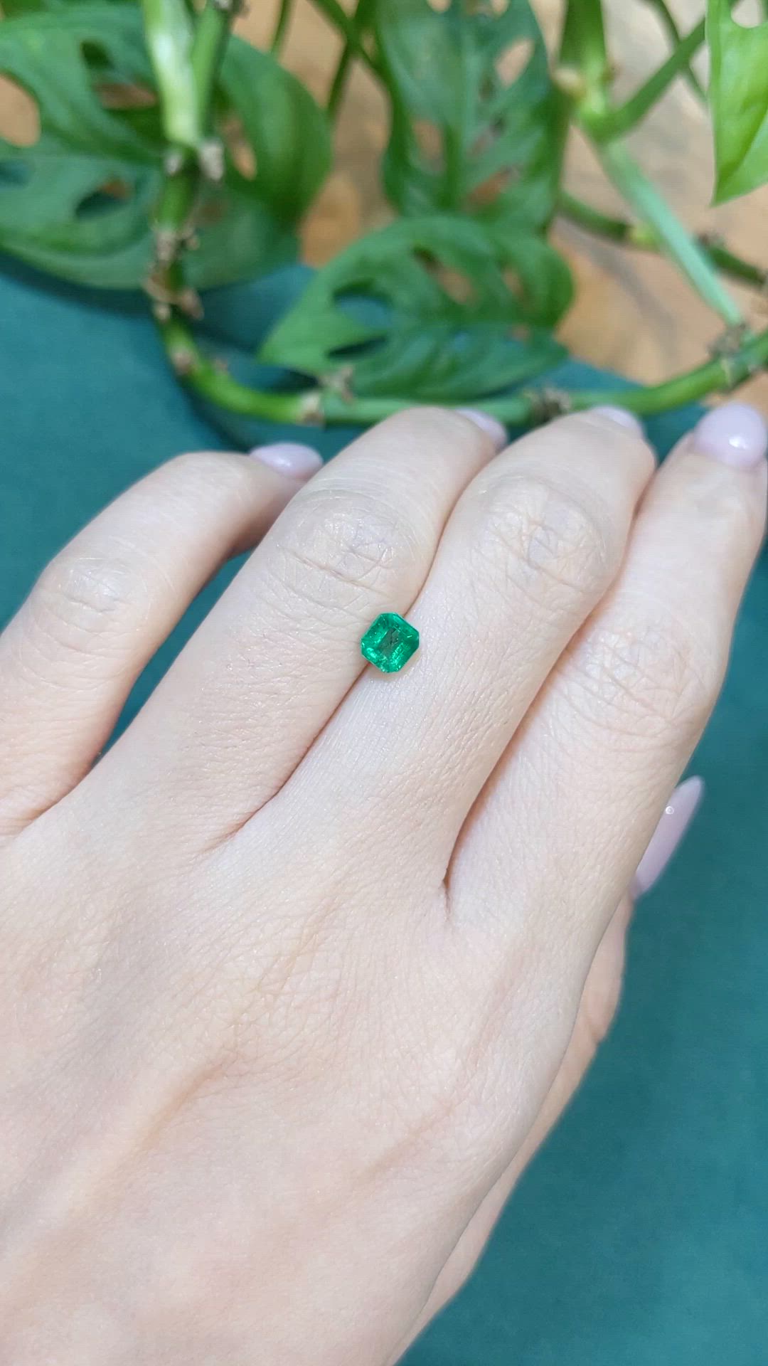 0.57 Ct. Emerald from Colombia Size Video
