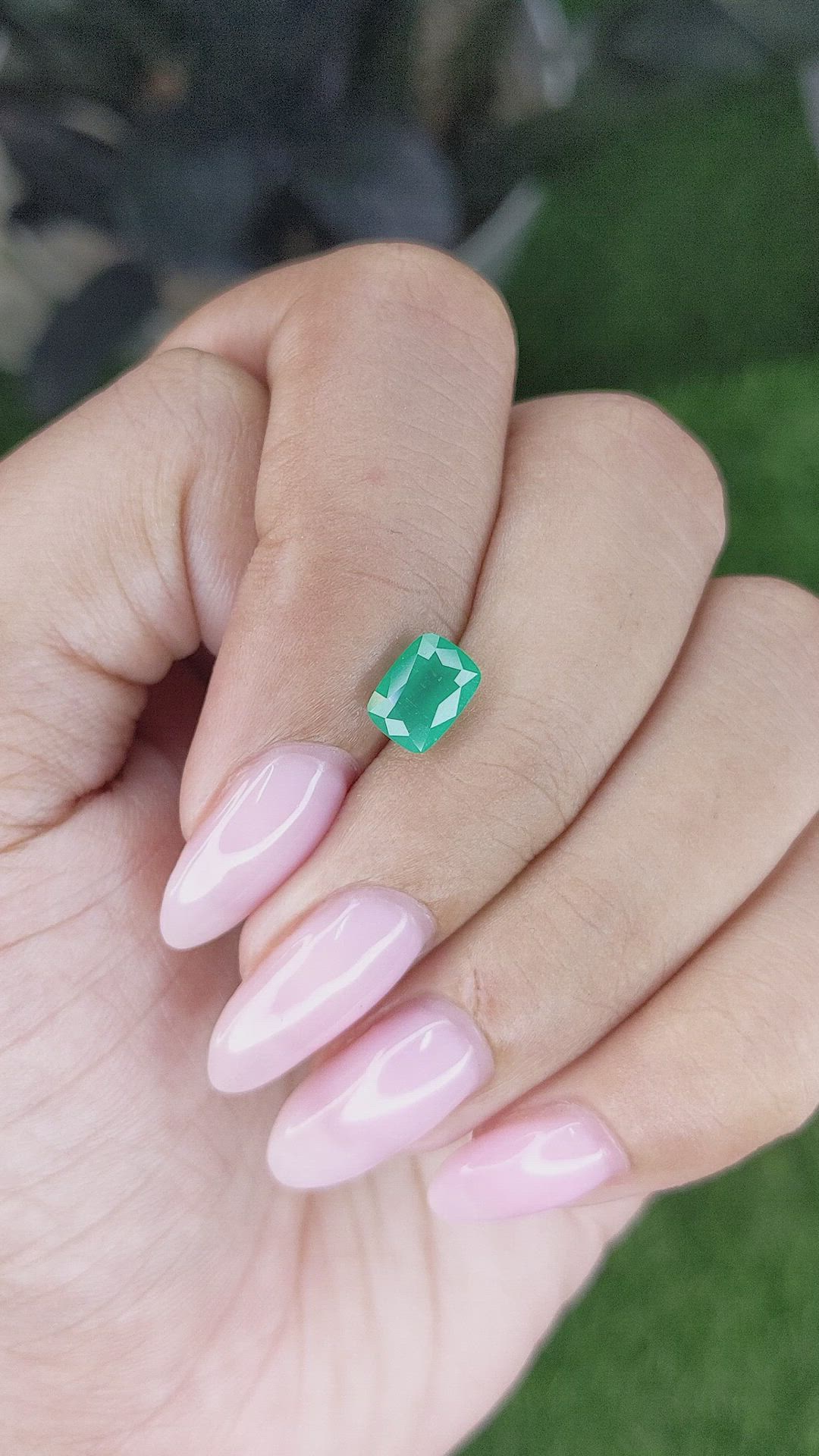 1.13 Ct. Emerald from Zambia Size Video