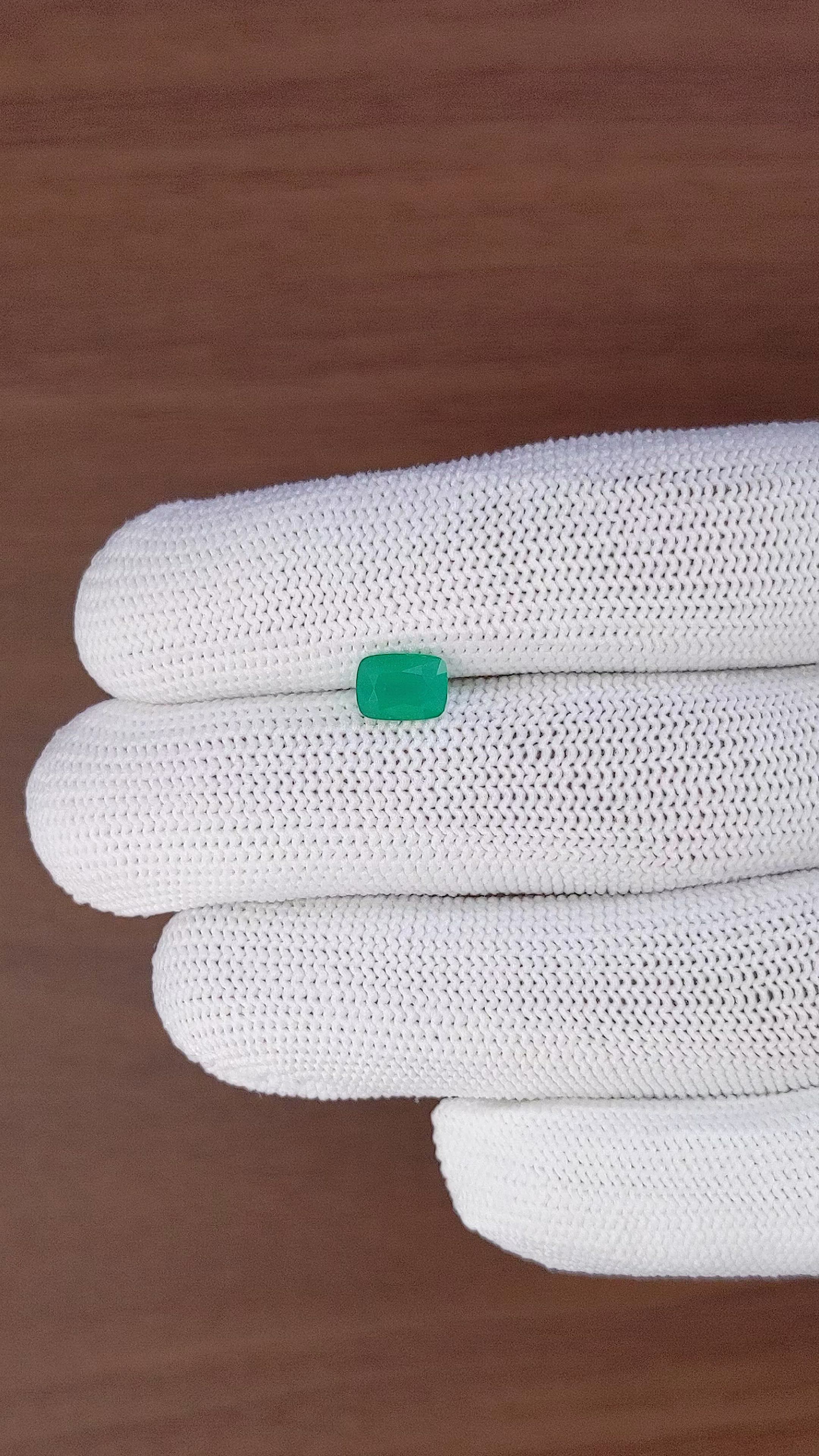 1.13 Ct. Emerald from Zambia Size Video