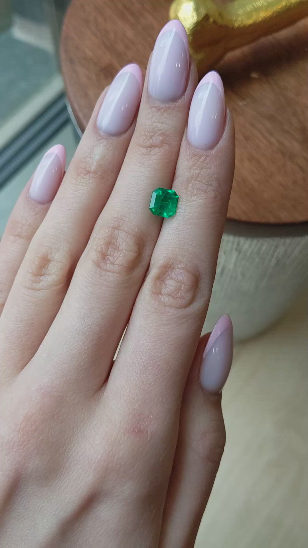 1.63 Ct. Emerald from Colombia Size Video