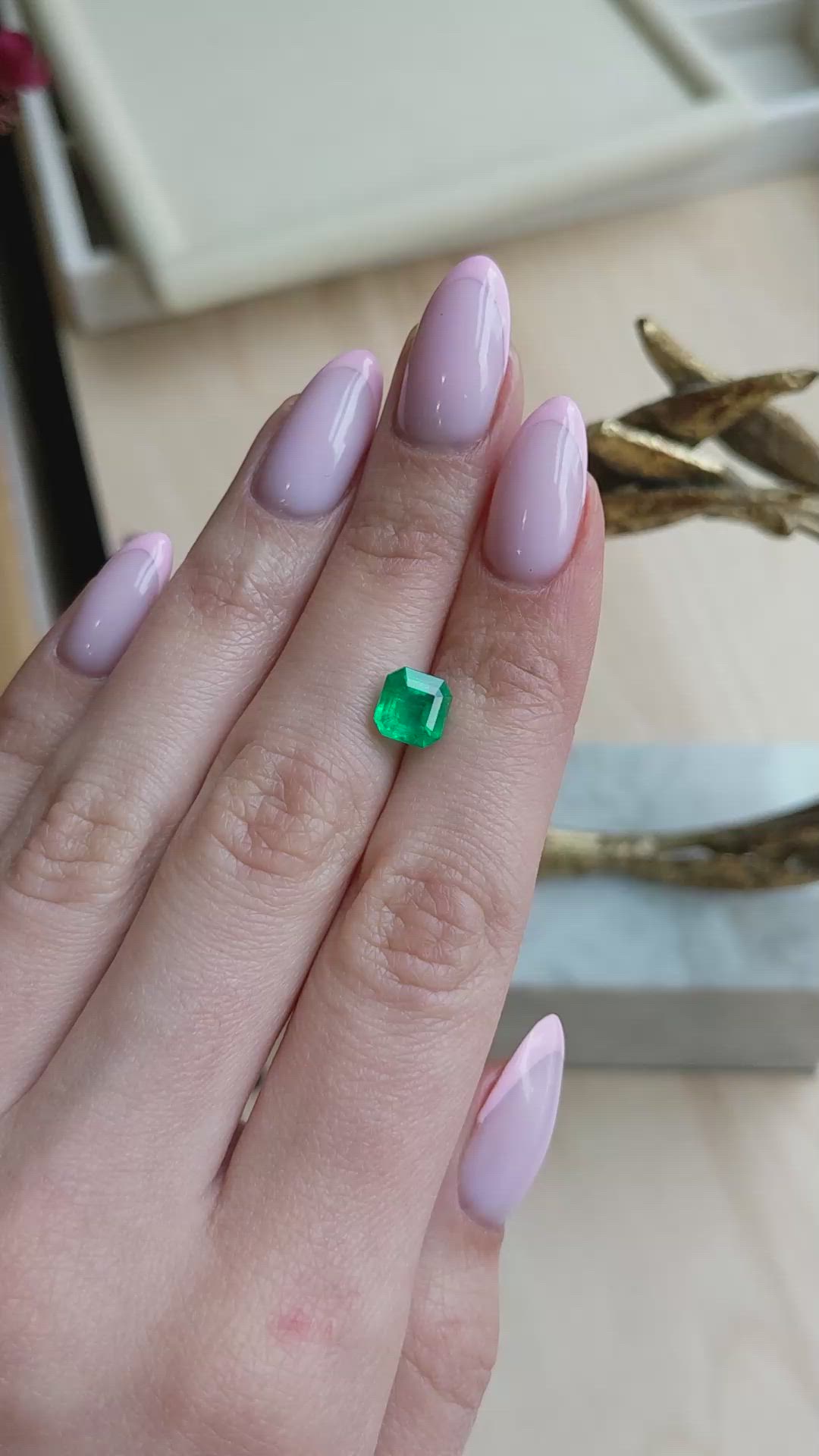 1.63 Ct. Emerald from Colombia Size Video