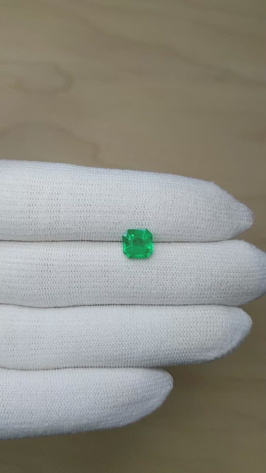 1.63 Ct. Emerald from Colombia Size Video