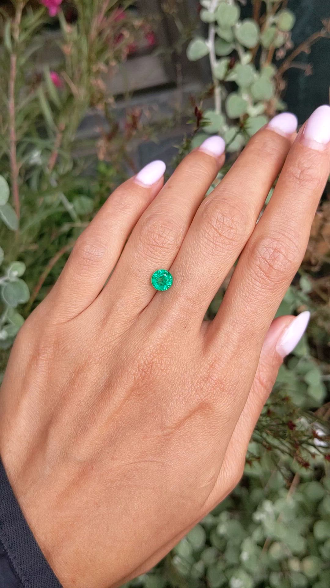 1.23 Ct. Emerald from Zambia Size Video
