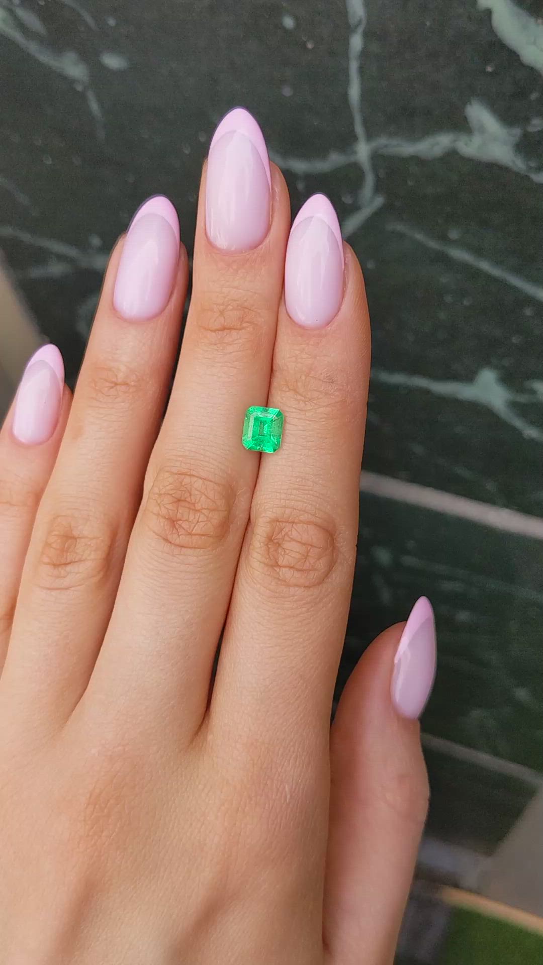 1.30 Ct. Emerald from Colombia Size Video