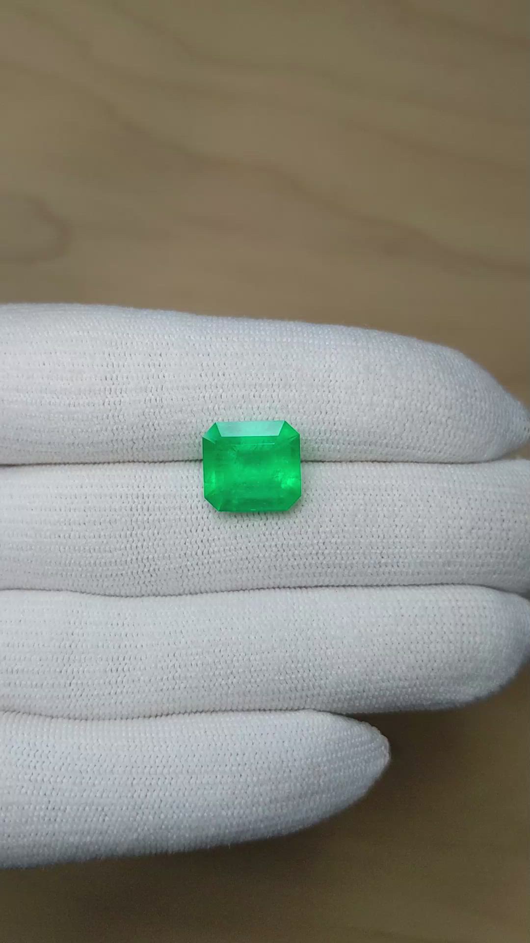 6.25 Ct. Emerald from Colombia Size Video