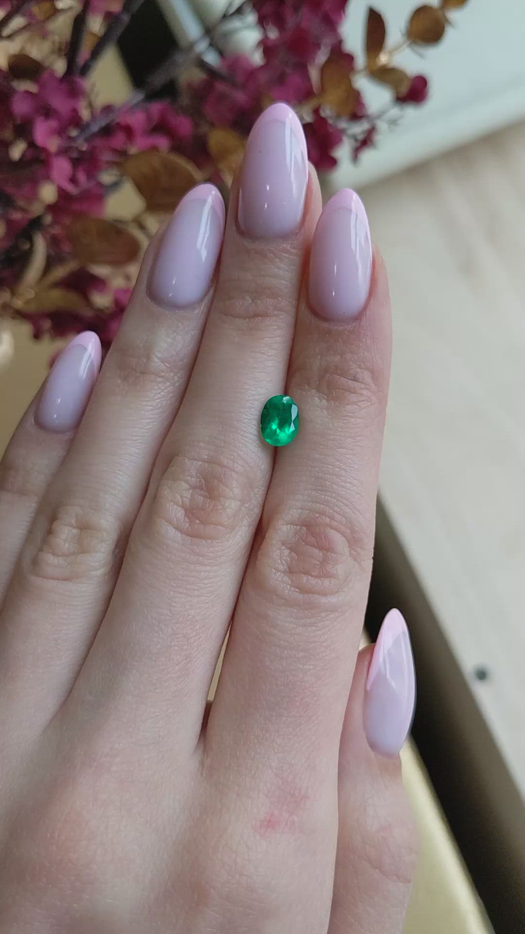 1.12 Ct. Emerald from Colombia Size Video