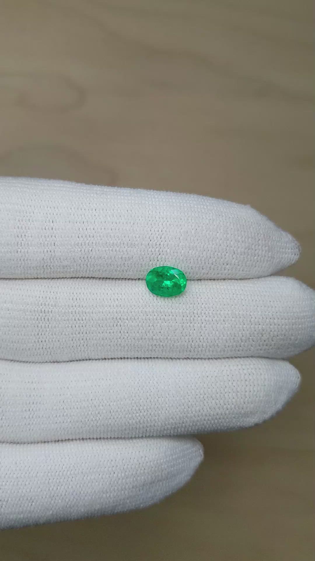 1.12 Ct. Emerald from Colombia Size Video