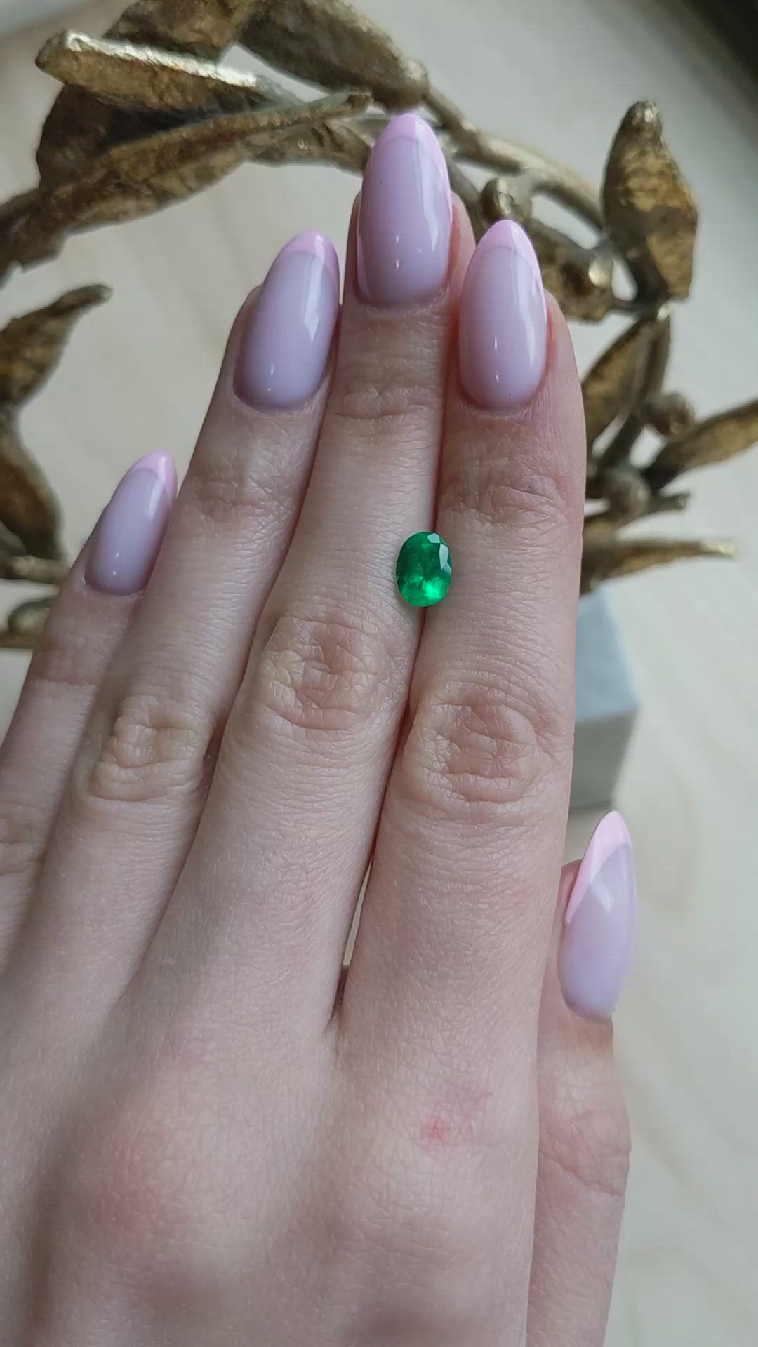 1.12 Ct. Emerald from Colombia Size Video