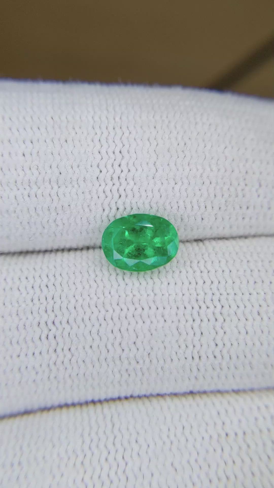 1.12 Ct. Emerald from Colombia Size Video