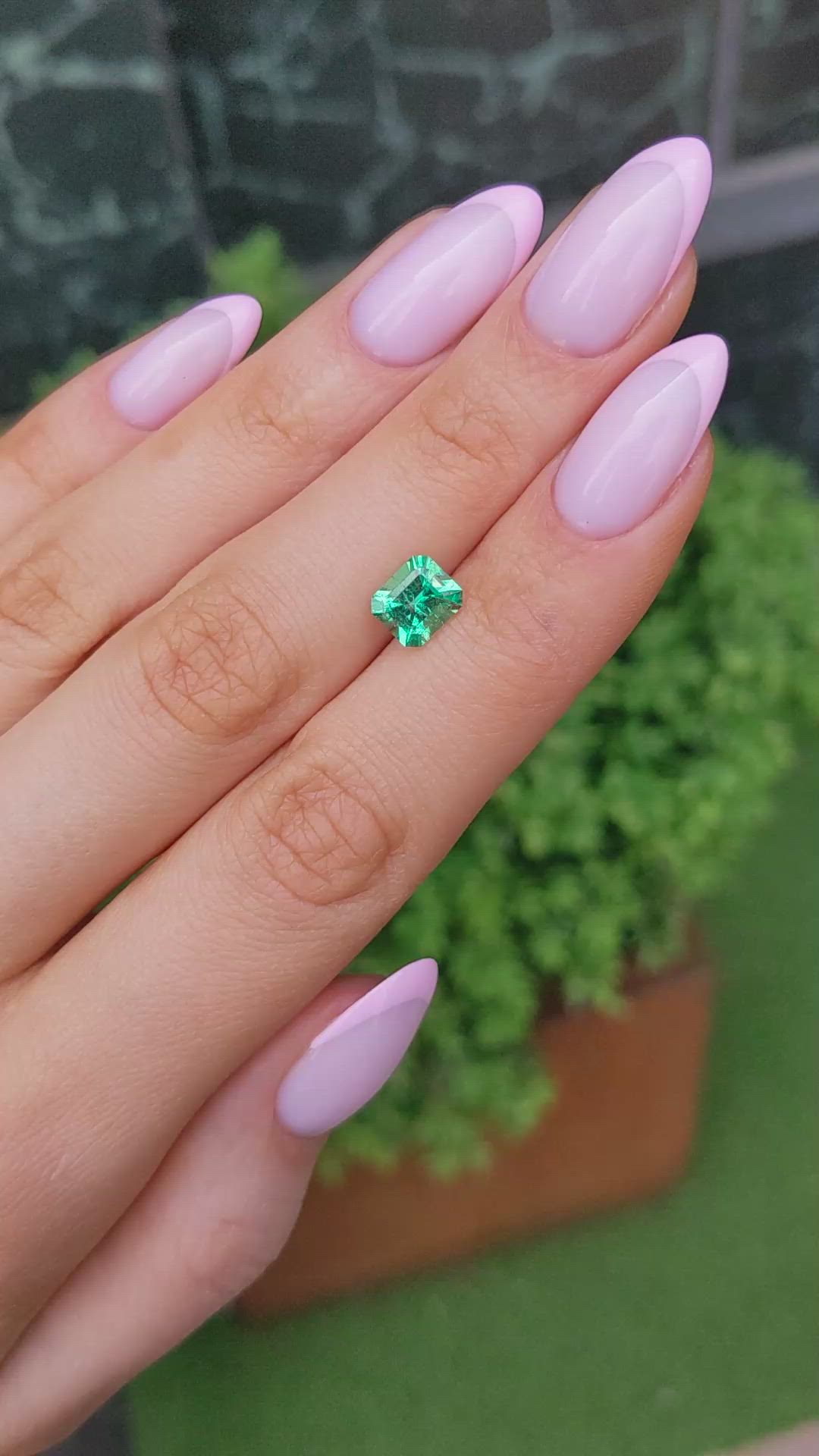 1.42 Ct. Emerald from Colombia Size Video