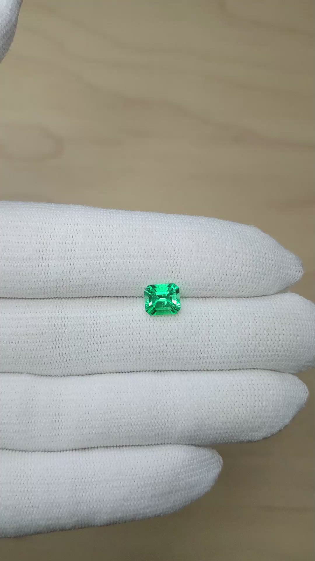 1.42 Ct. Emerald from Colombia Size Video