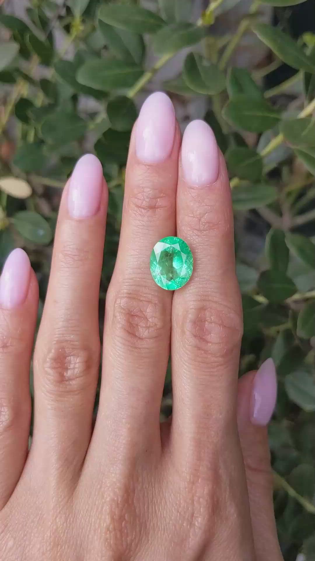 4.85 Ct. Emerald from Colombia Size Video