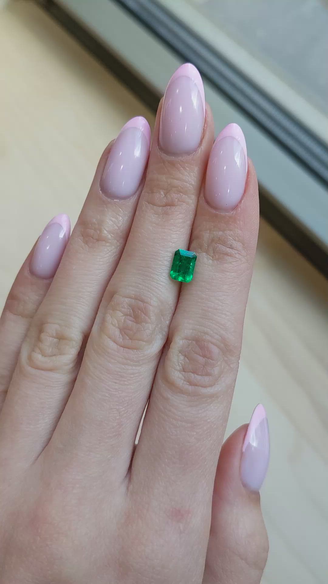 1.11 Ct. Emerald from Colombia Size Video