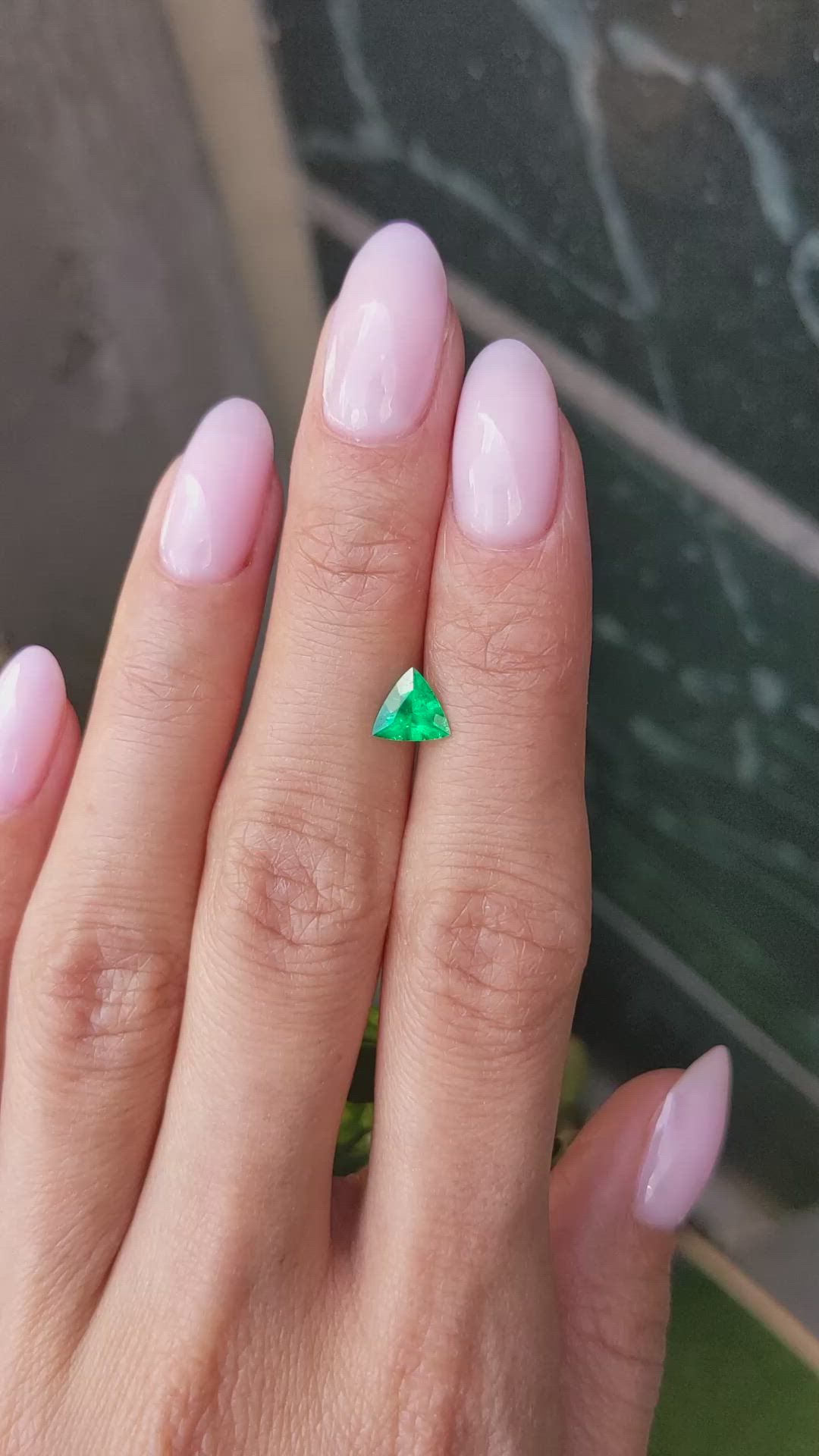 0.54 Ct. Emerald from Colombia Size Video