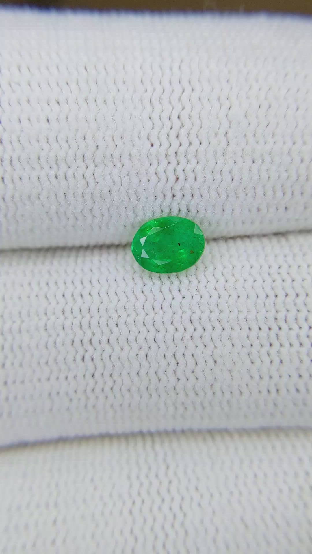 0.52 Ct. Emerald from Zambia Size Video