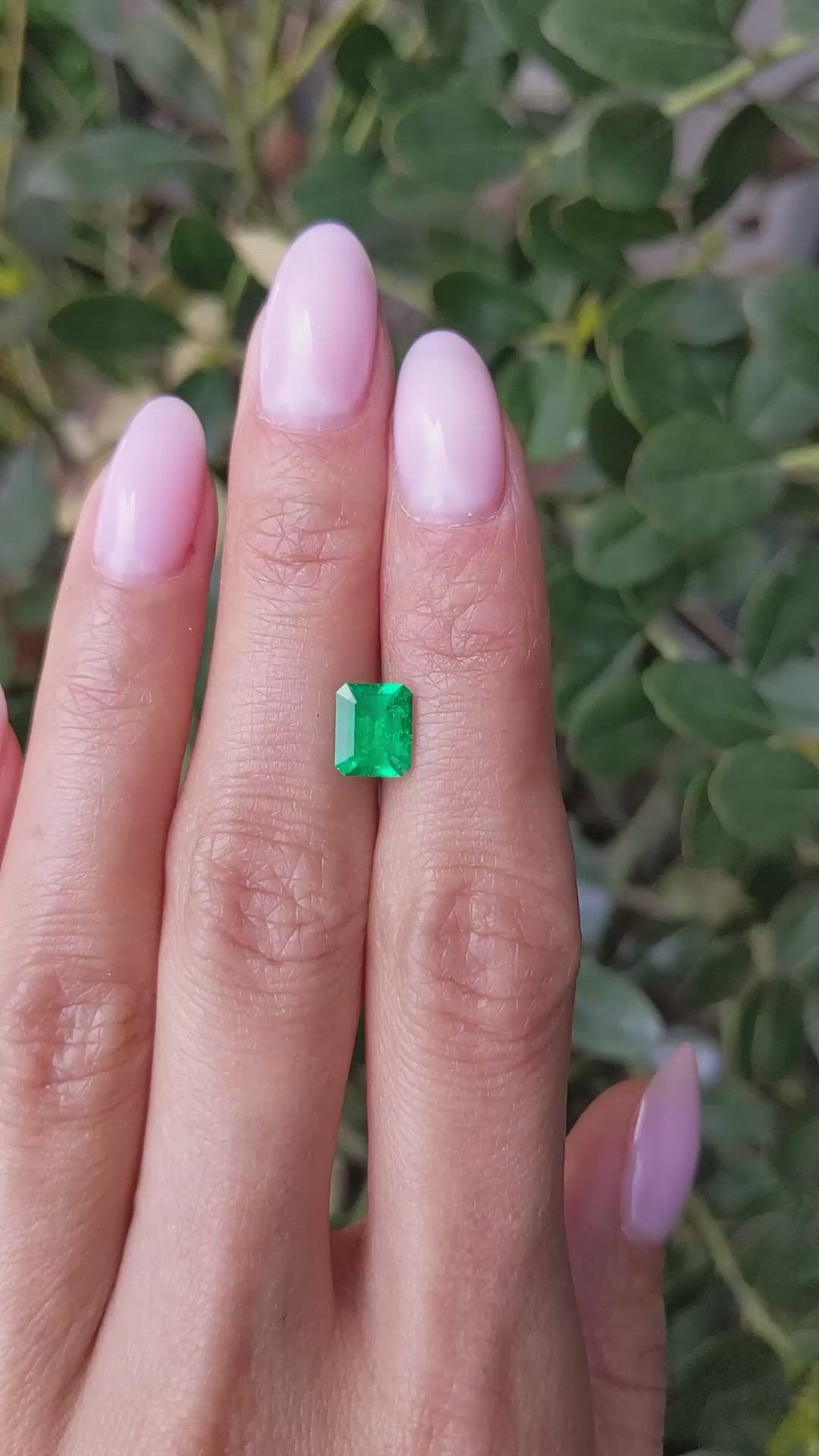 1.29 Ct. Emerald from Colombia Size Video
