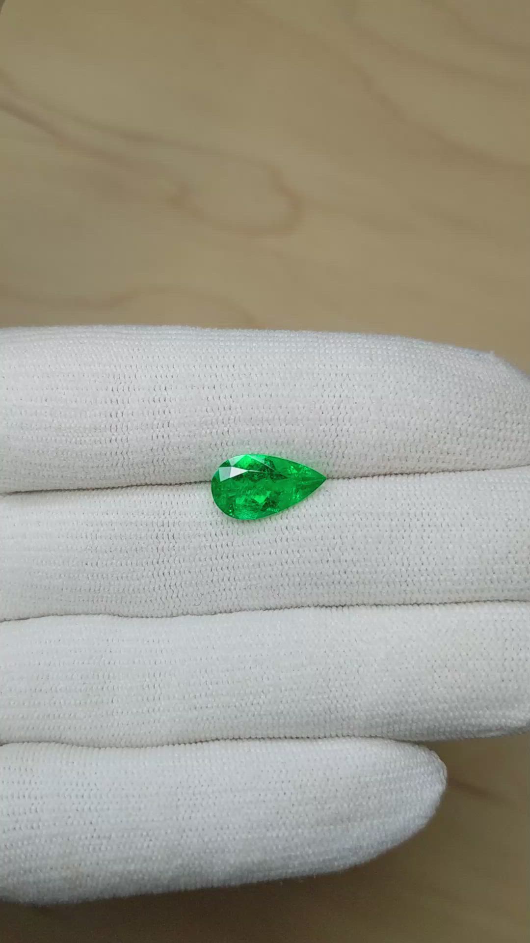 2.45 Ct. Emerald from Colombia Size Video