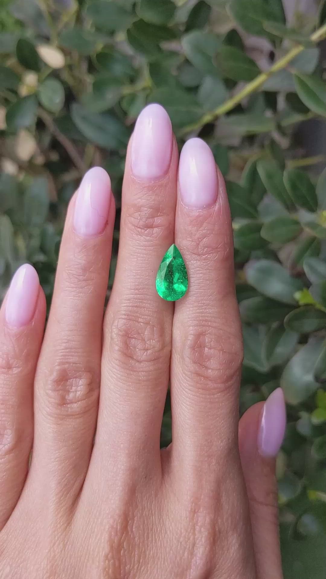2.45 Ct. Emerald from Colombia Size Video