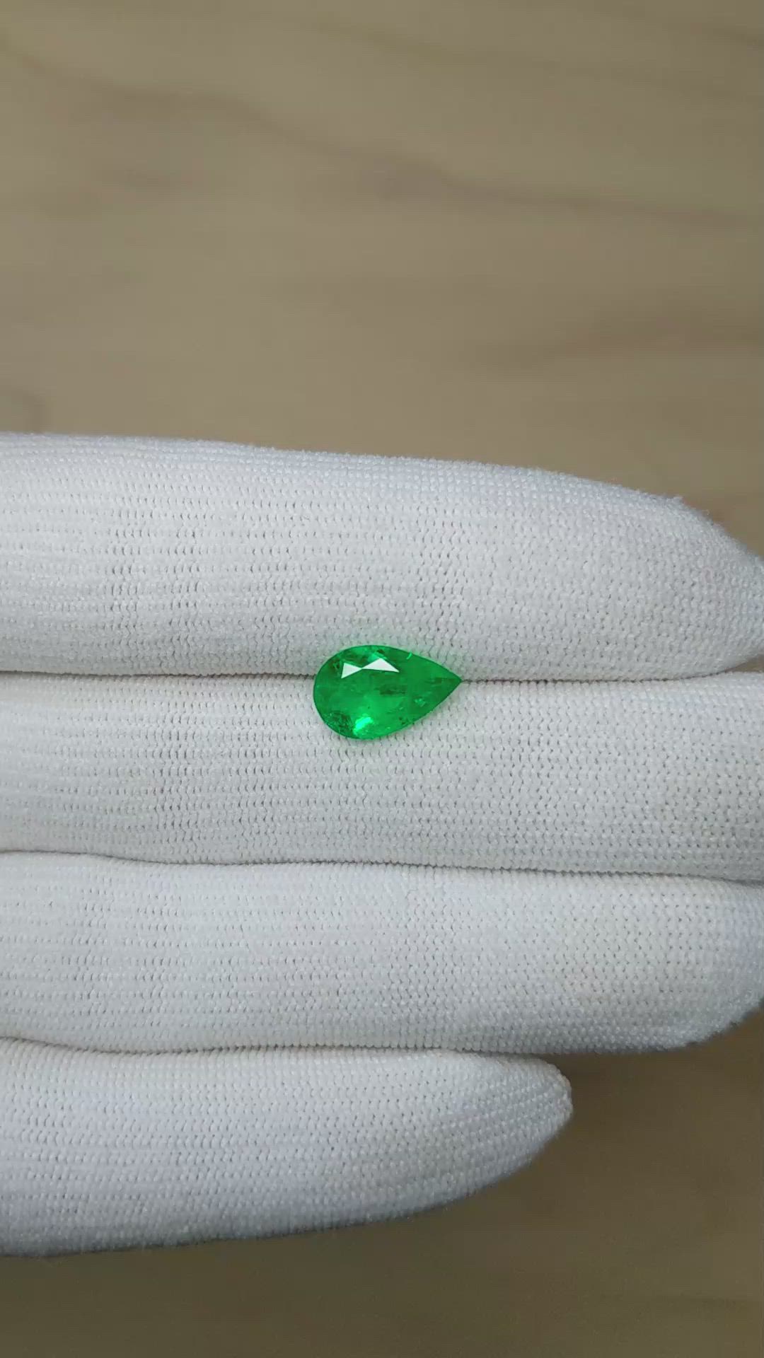 2.08 Ct. Emerald from Colombia Size Video