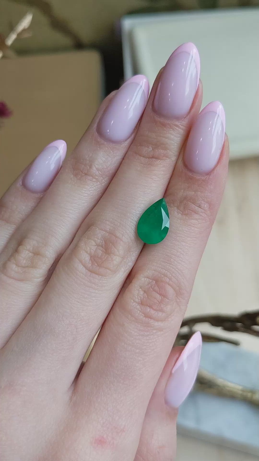 3.20 Ct. Emerald from Colombia Size Video