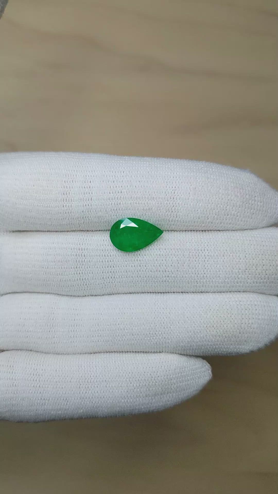 3.20 Ct. Emerald from Colombia Size Video