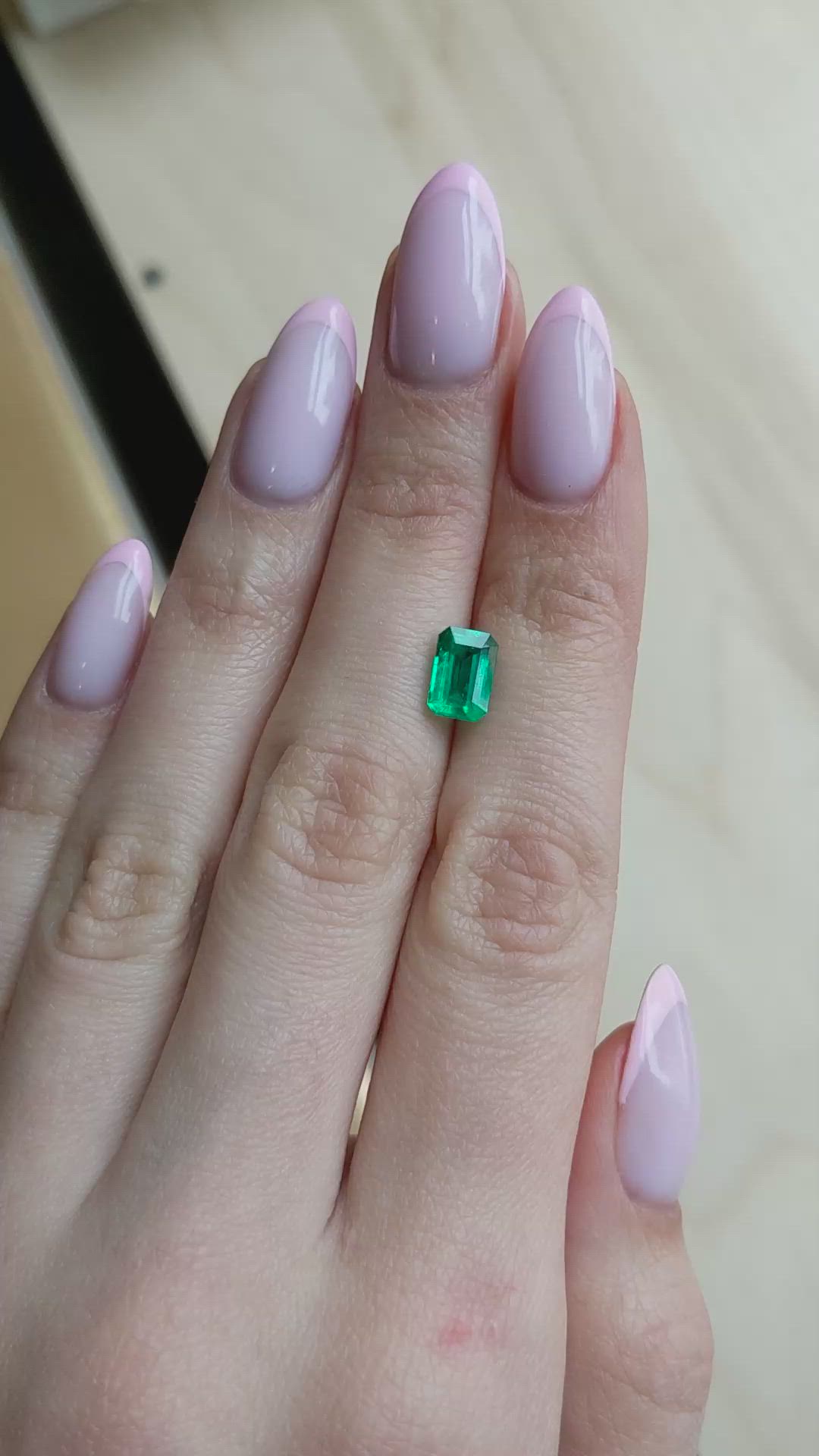 1.24 Ct. Emerald from Colombia Size Video