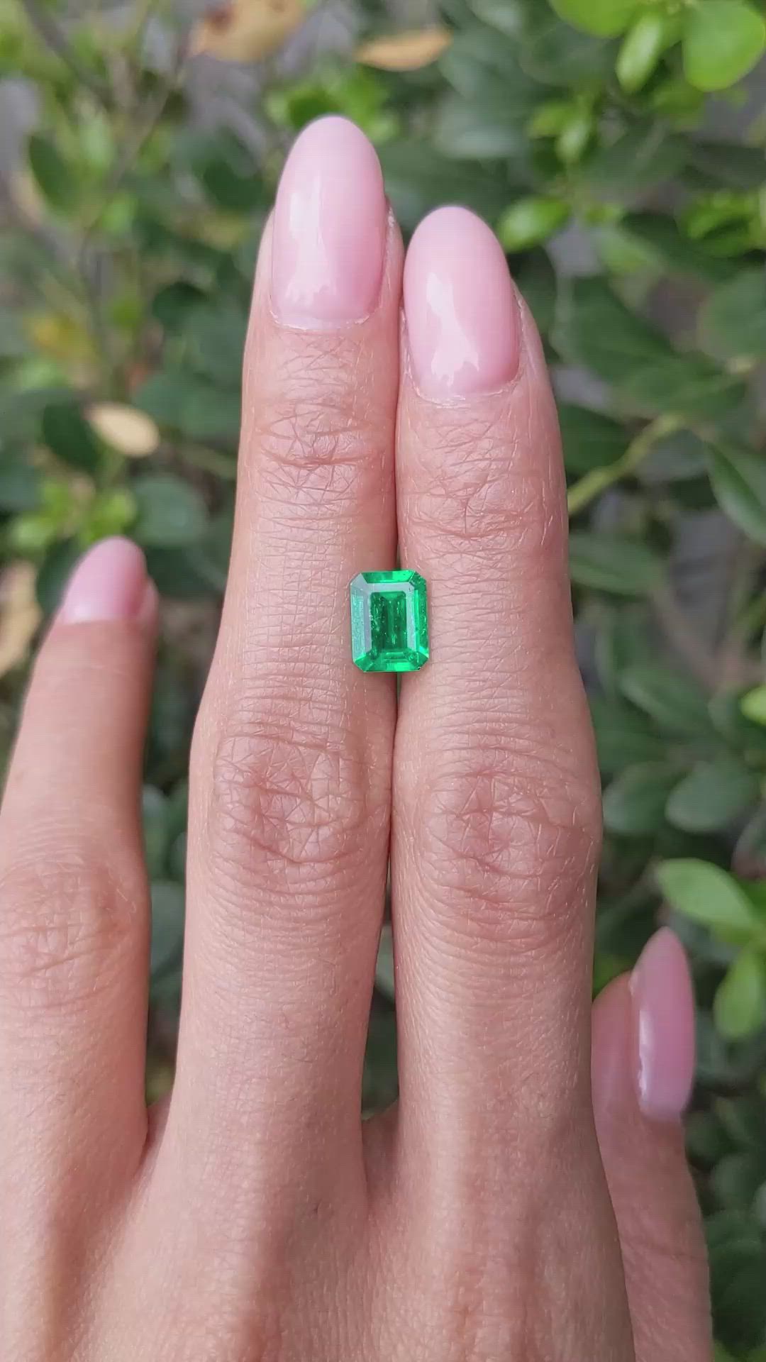 1.24 Ct. Emerald from Colombia Size Video