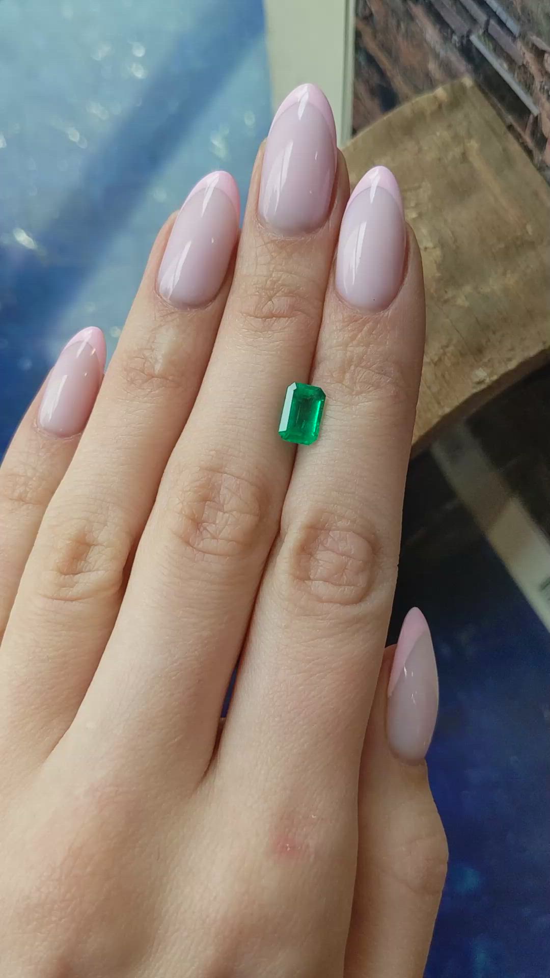 1.24 Ct. Emerald from Colombia Size Video