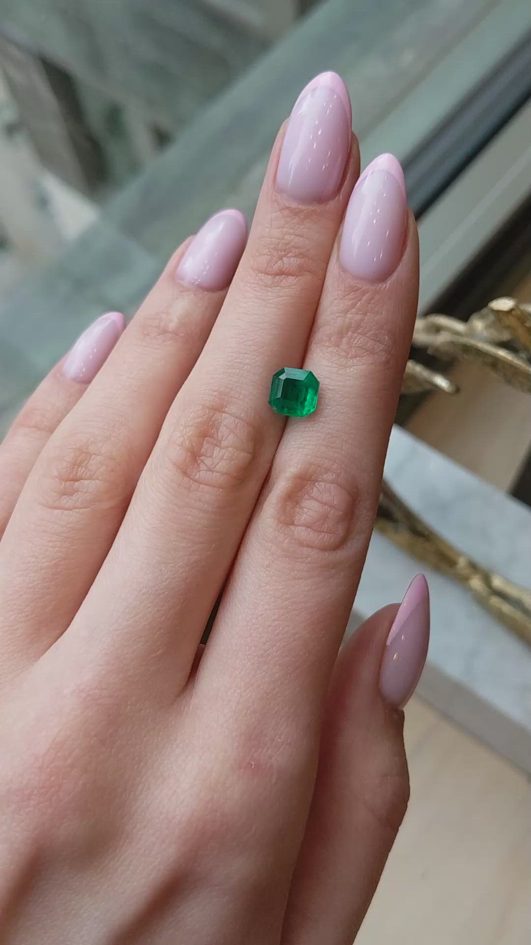 1.87 Ct. Emerald from Colombia Size Video