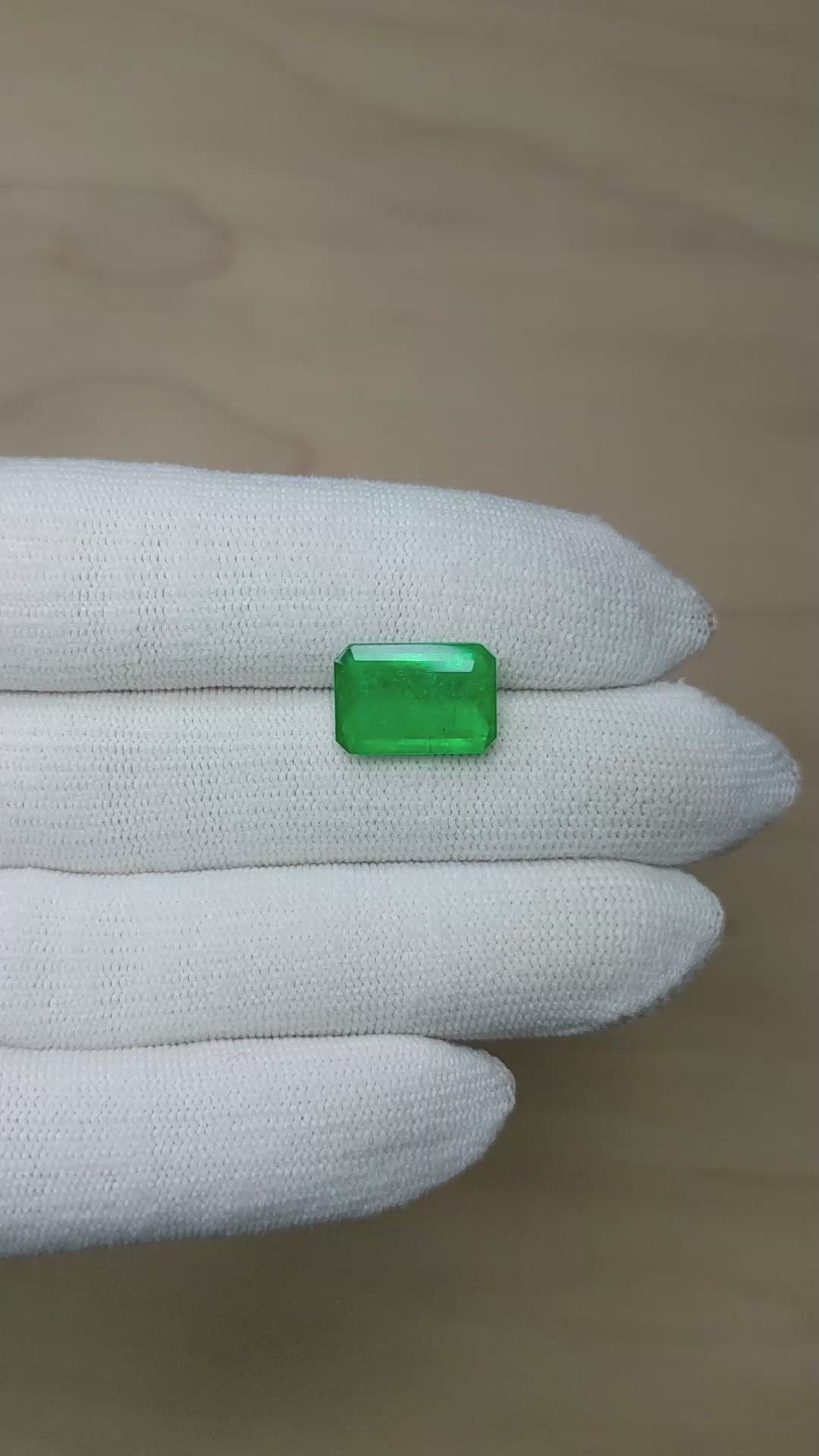 5.58 Ct. Emerald from Colombia Size Video