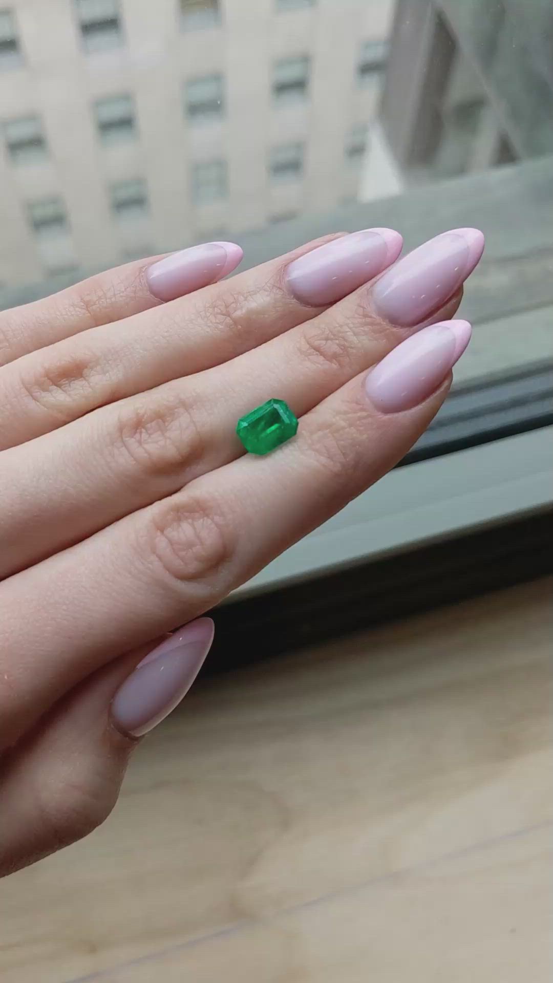2.58 Ct. Emerald from Colombia Size Video