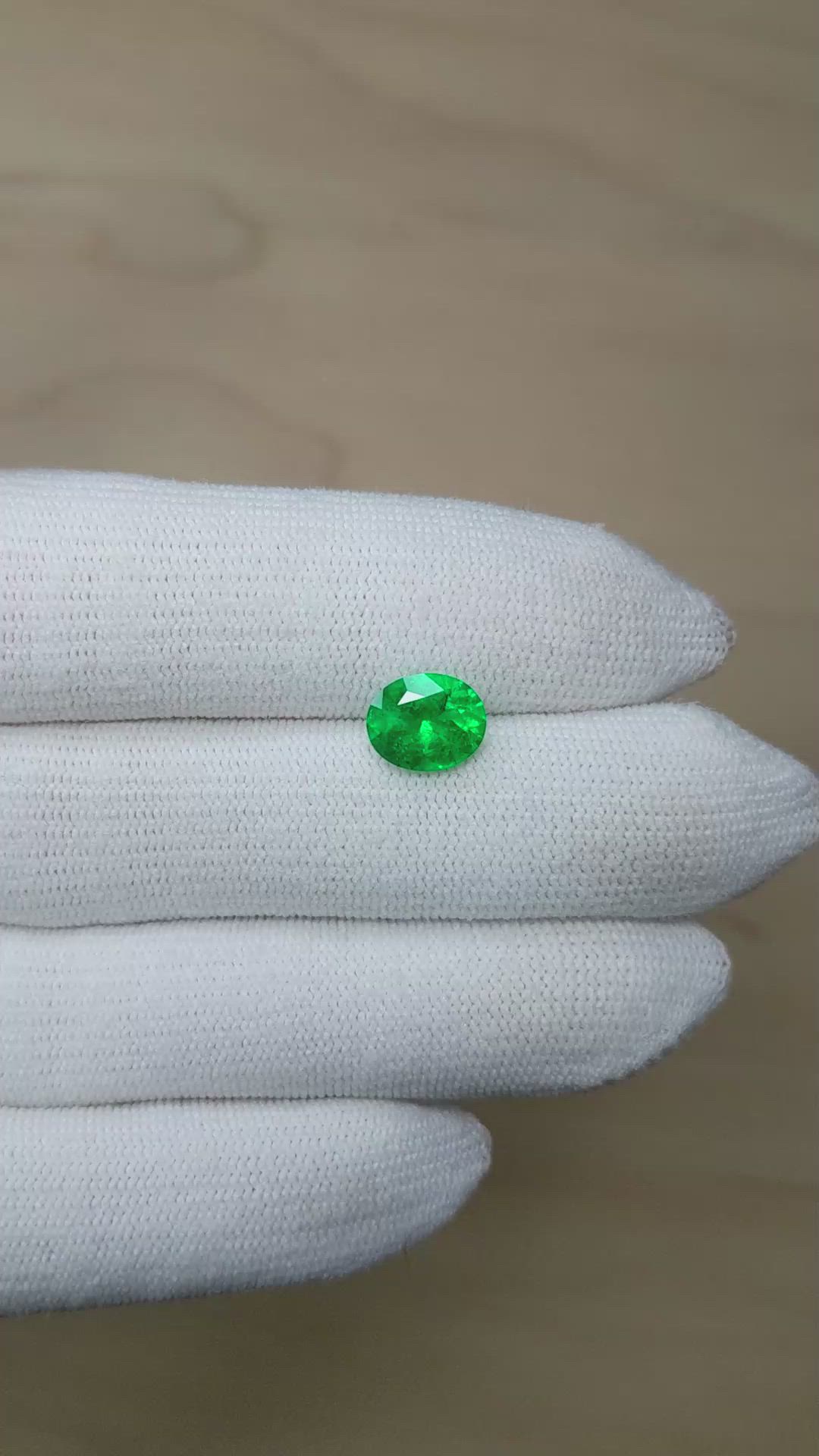 1.75 Ct. Emerald from Colombia Size Video