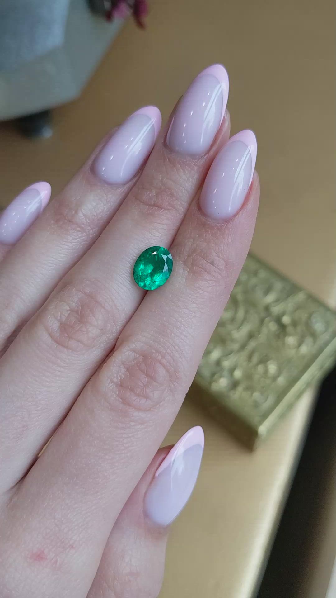 1.97 Ct. Emerald from Colombia Size Video