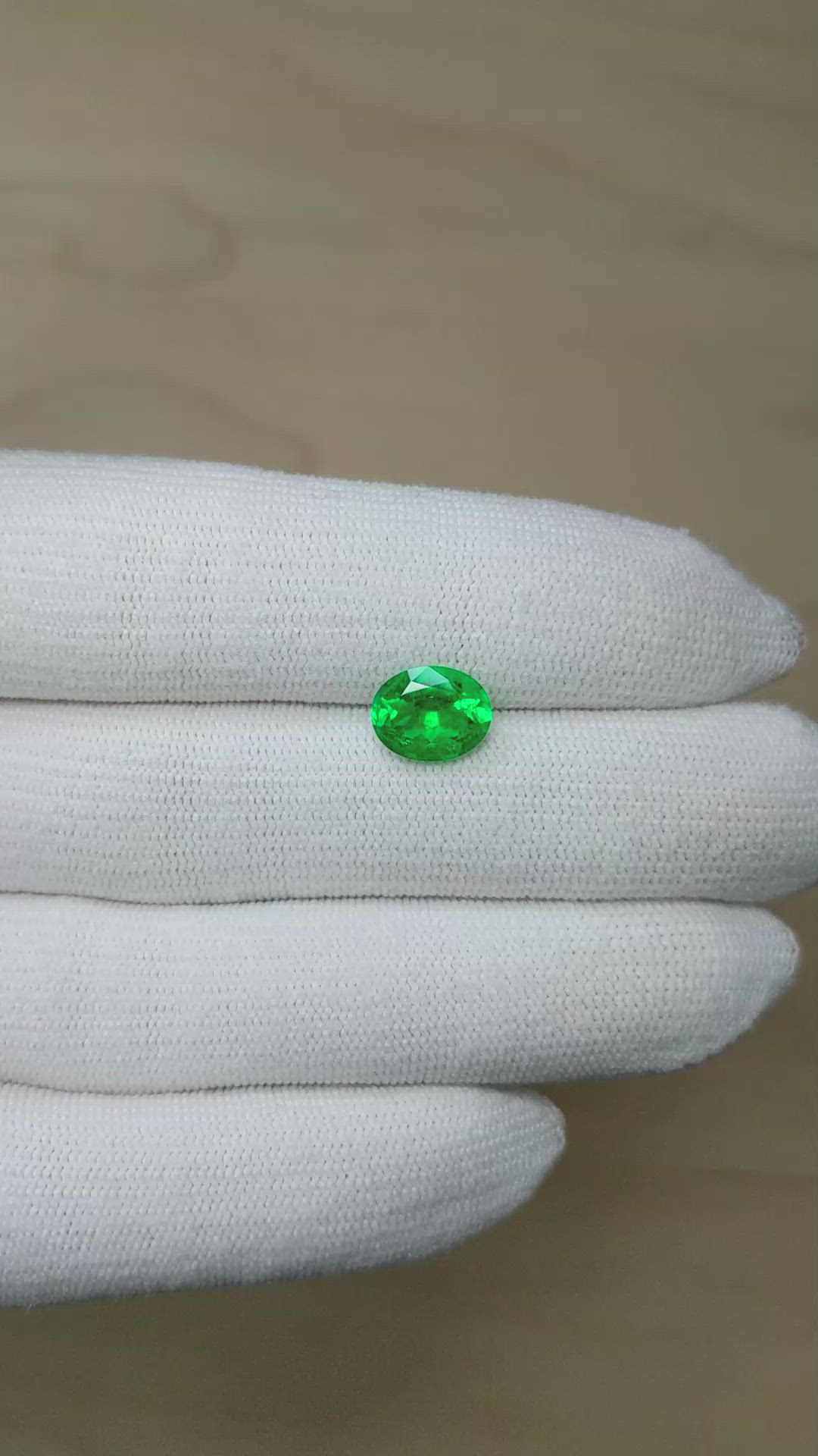 1.97 Ct. Emerald from Colombia Size Video