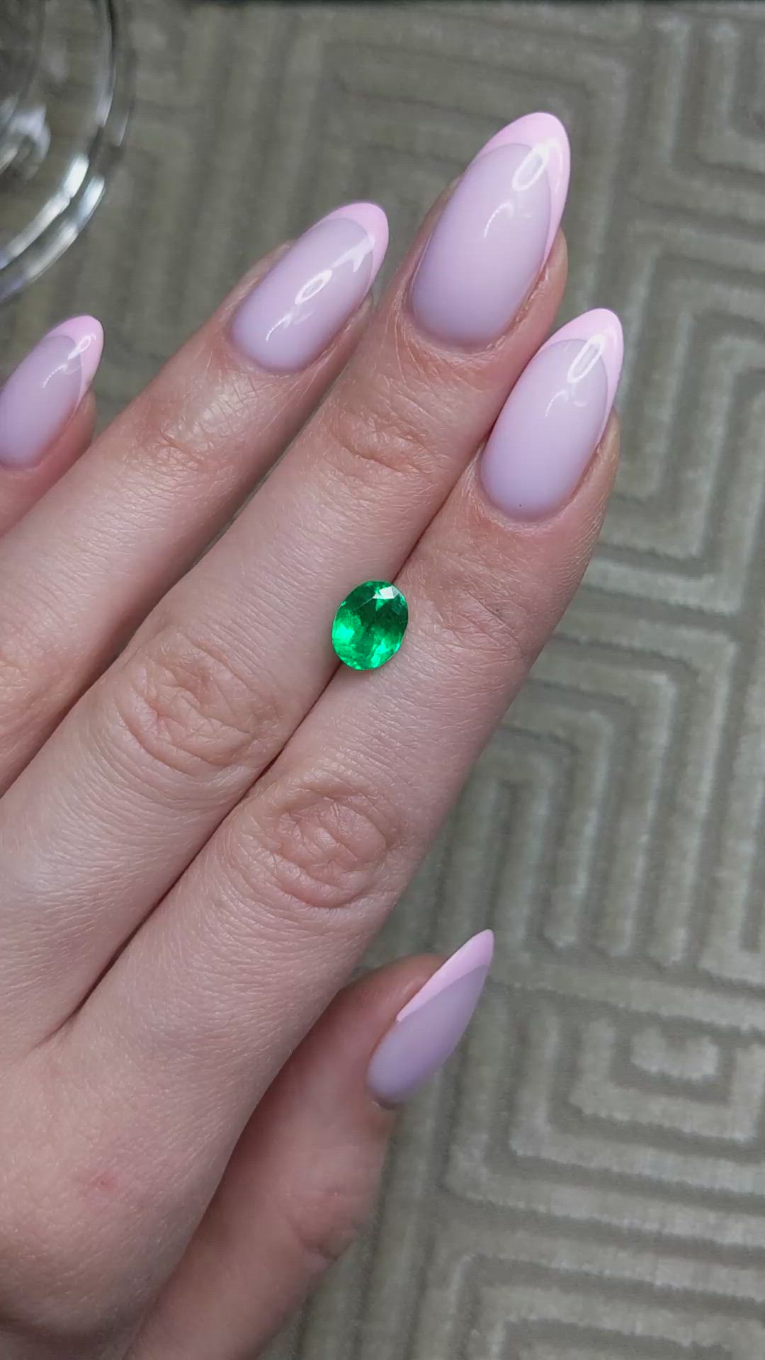 1.72 Ct. Emerald from Colombia Size Video