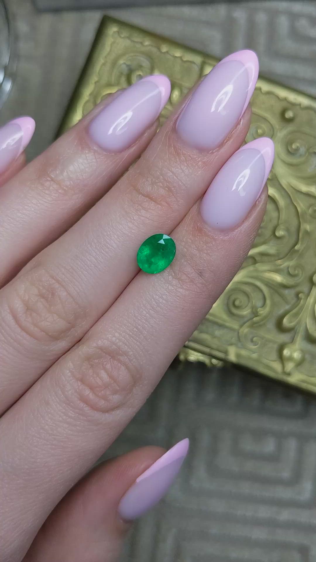 1.34 Ct. Emerald from Colombia Size Video