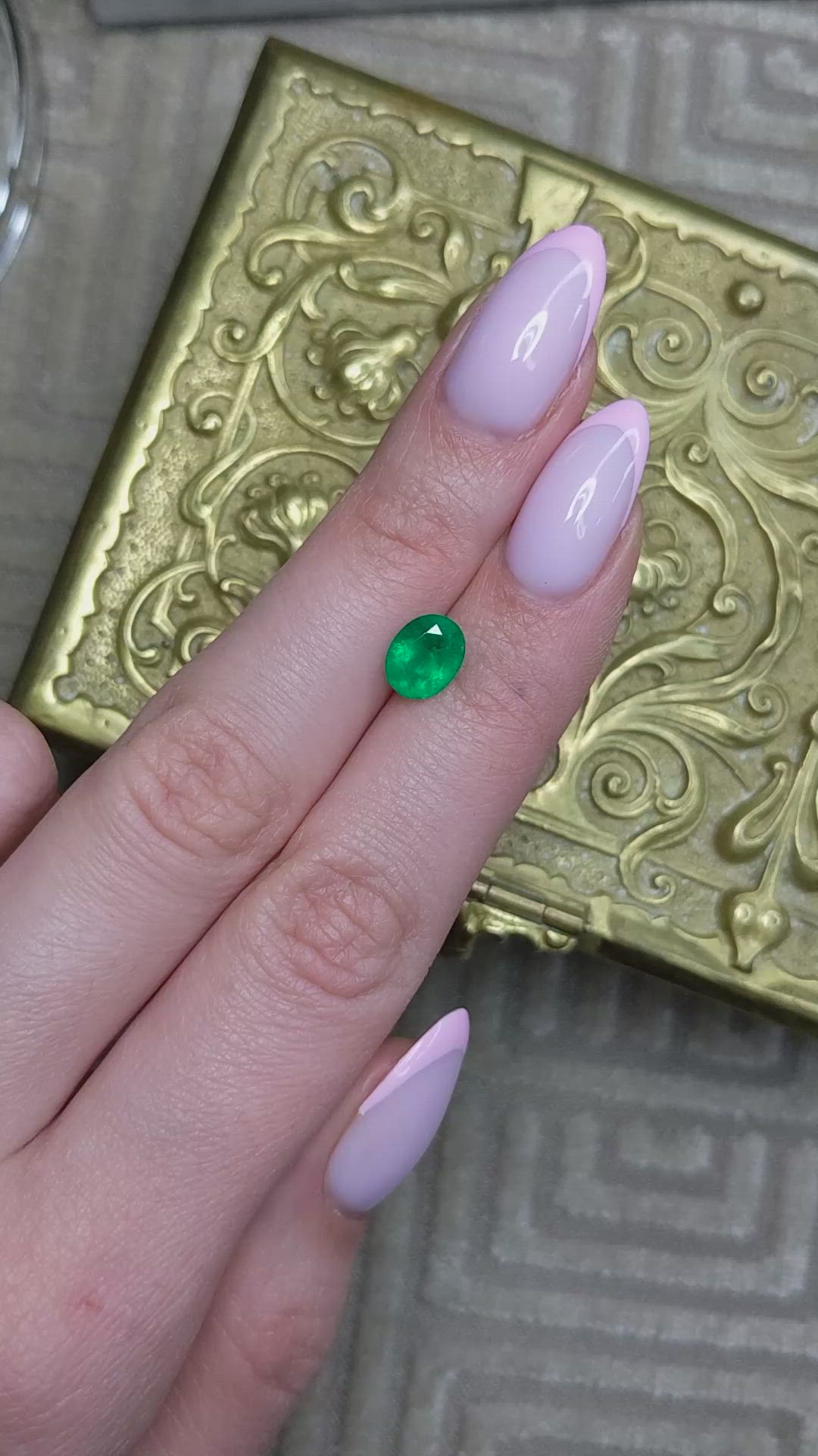 1.34 Ct. Emerald from Colombia Size Video