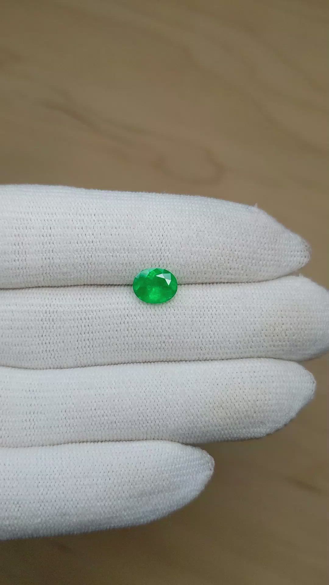 1.34 Ct. Emerald from Colombia Size Video