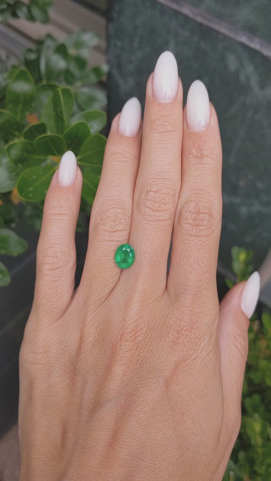 1.34 Ct. Emerald from Colombia Size Video