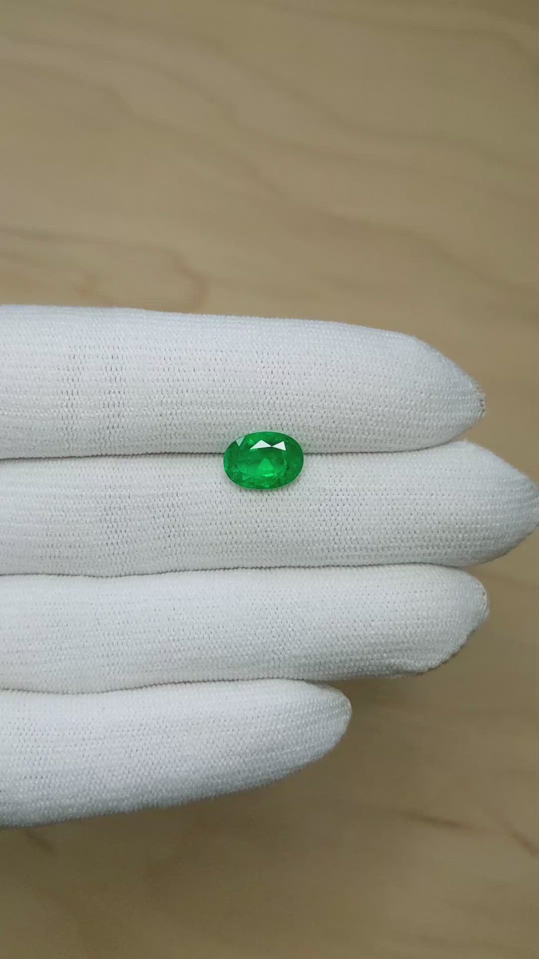 2.09 Ct. Emerald from Colombia Size Video