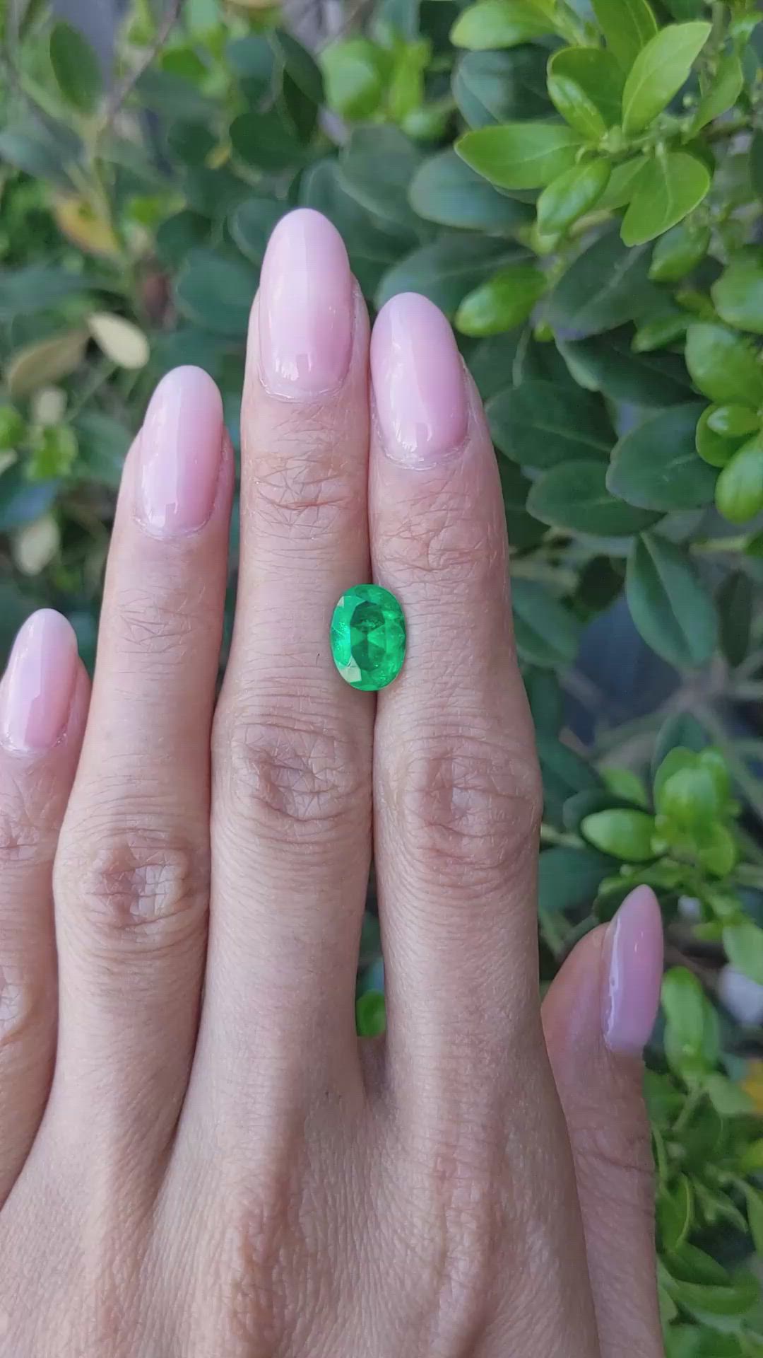 2.09 Ct. Emerald from Colombia Size Video